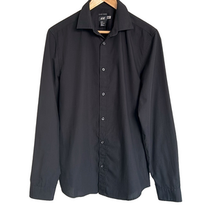 H&M Shirt Collared Easy Iron Button Down Medium